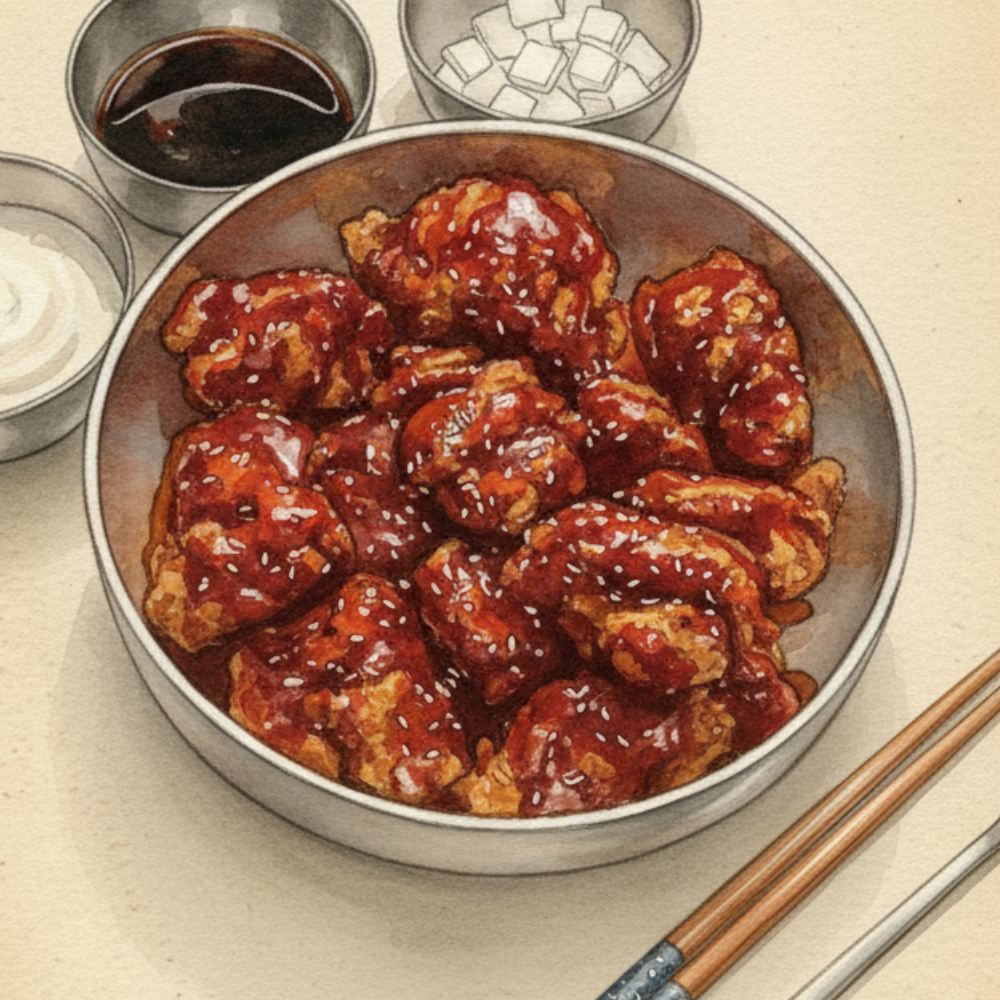 Poulet frit coréen KUPBAP