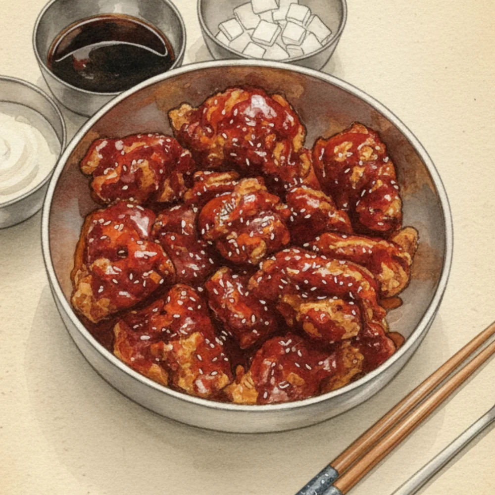 Poulet frit coréen KUPBAP